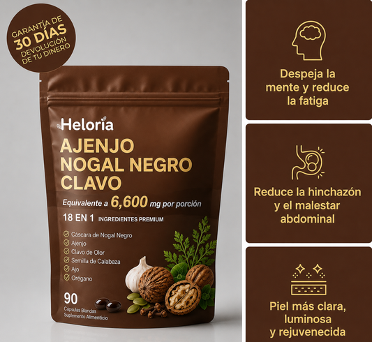 Expulsa Parásitos Ocultos y Larvas en Solo 14 Días con Ajenjo, Nogal Negro y Clavo