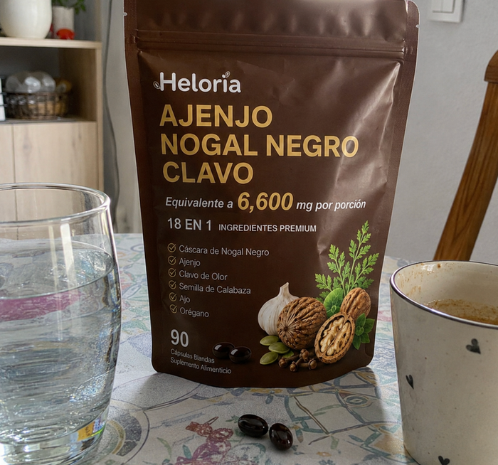 Fotografía de producto compartida por una clienta de Heliora